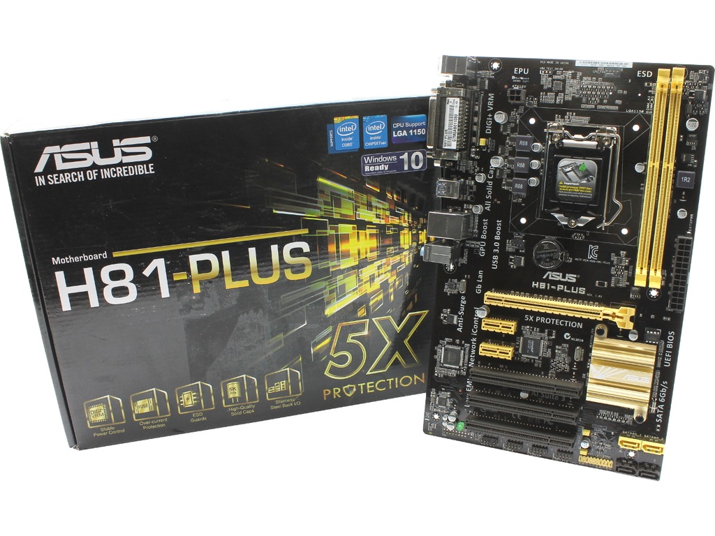 Asus h81 plus не включается