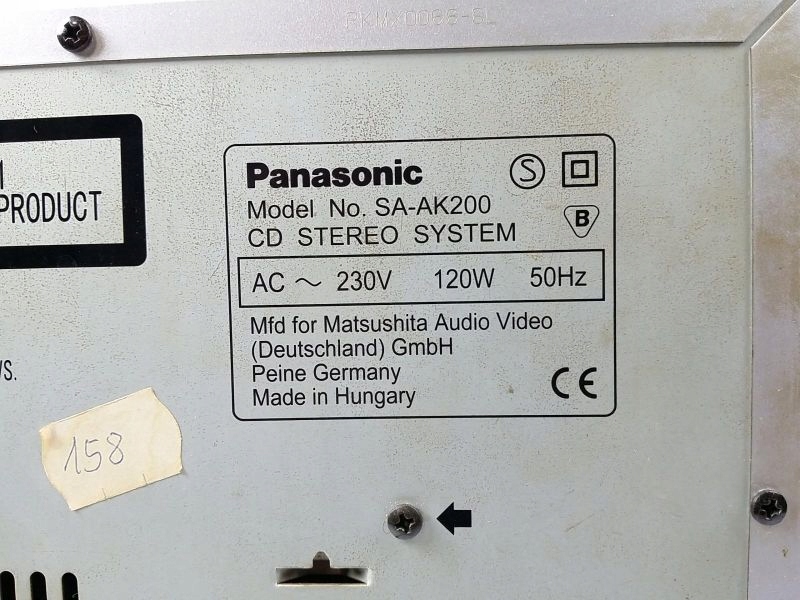 Sa ak200 panasonic схема