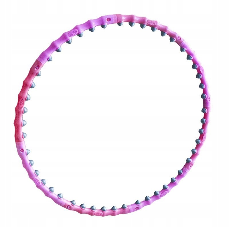 HULA HOOP Z MASAŻEM ALLRIGHT PINK 6 częściowy 90cm