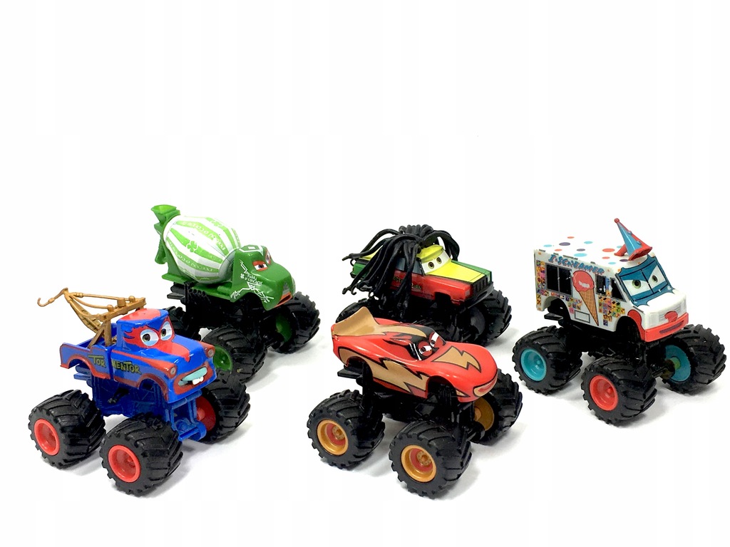 Auta Cars Bujdy na Resorach Monster Truck Zestaw