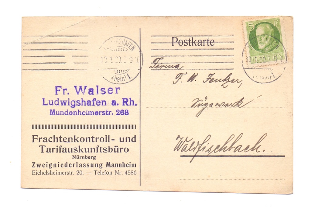 Bawaria - karta pocztowa z nr 95 I
