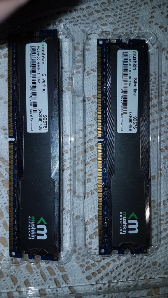 MUSHKIN SILVERLNE 4GB DDR2 2X2GB PC6400 CL6