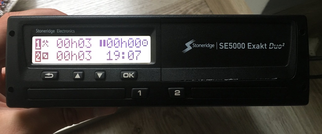 Tachograf cyfrowy STONERDIGE złota minuta 12/24V