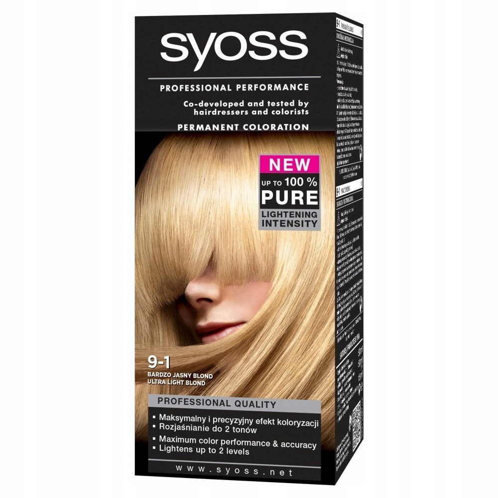 Syoss Farba do włosów Bardzo Jasny Blond nr 9-1 1o