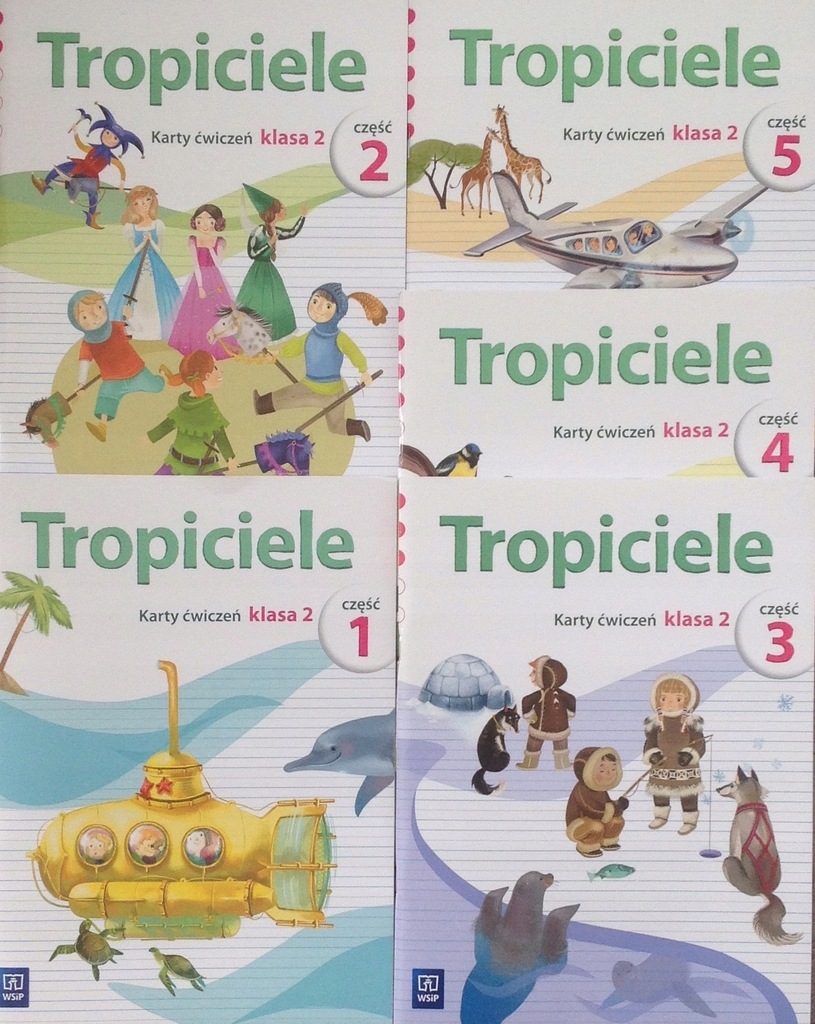 TROPICIELE KLASA 2 PAKIET 5 CZĘŚCI ĆWICZEŃ WSIP