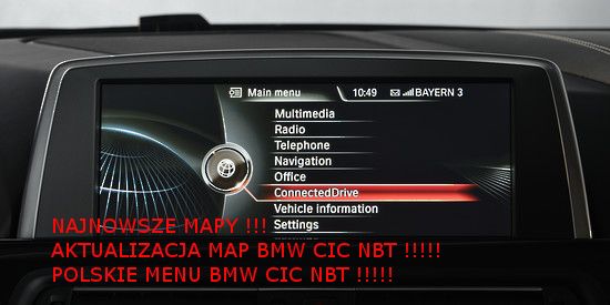 BMW F10 E60 E90 E87 F30 aktualizacja map nawigacji