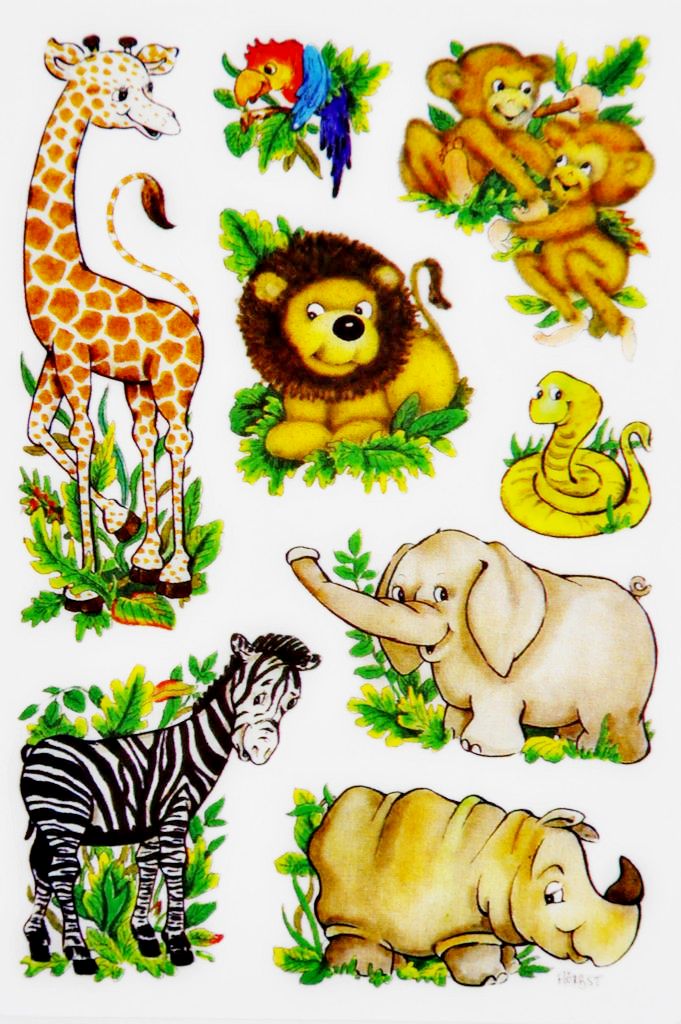 HERMA NAKLEJKI MOTYWACYJNE ZWIERZĘTA SAFARI ZOO 6692720951