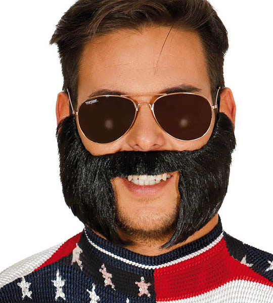Wąsy Broda Bokobrody Baki Pejsy Peruka Party
