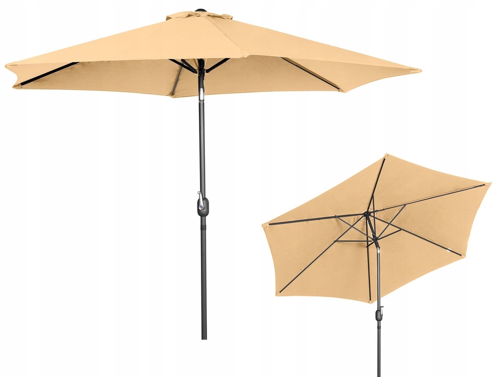 PARASOL OGRODOWY STOJĄCY ŁAMANY WODOODPORNY 300cm