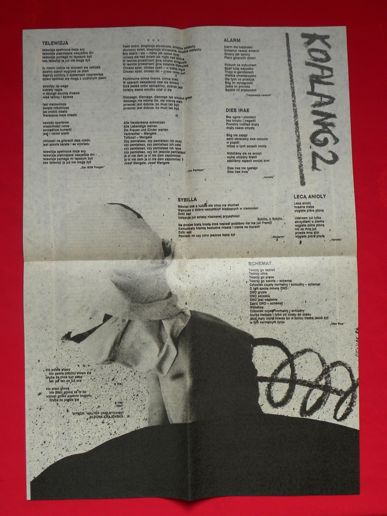 koalang 2 IDEE FIXE VARIETE 1984 plakat z lat 80