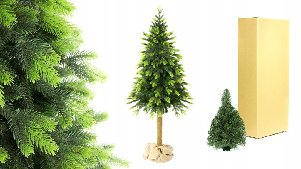 CHOINKA SZTUCZNA NA PNIU ŚWIERK PE 220 CM JAK ŻYWA