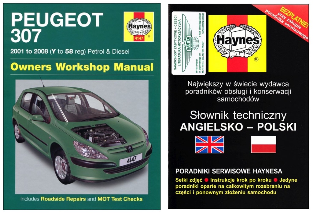 PEUGEOT 307 20012008 instrukcja napraw Haynes