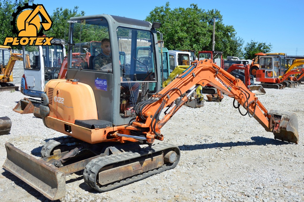 Minikoparka mini koparka HITACHI EX22 96r. 2700KG 7390152528
