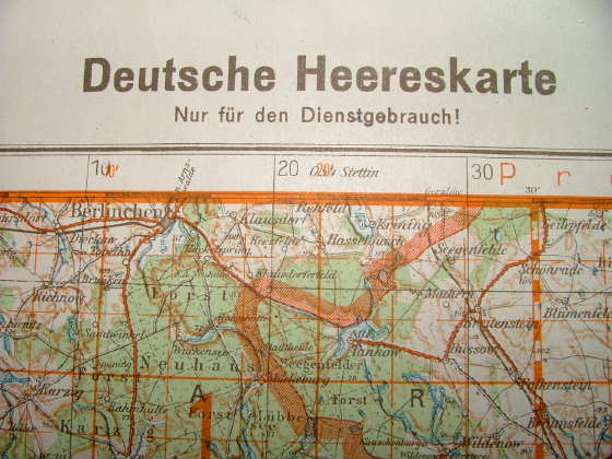 MAPA Luftwaffe WH SS ORYGINAŁ STAN IDEALNY !!!