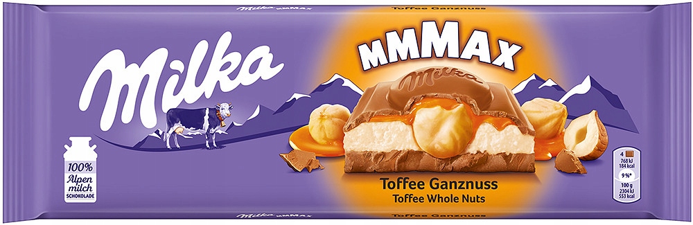 MILKA CZEKOLADA TOFFI ORZECH LASKOWY 300G Z DE