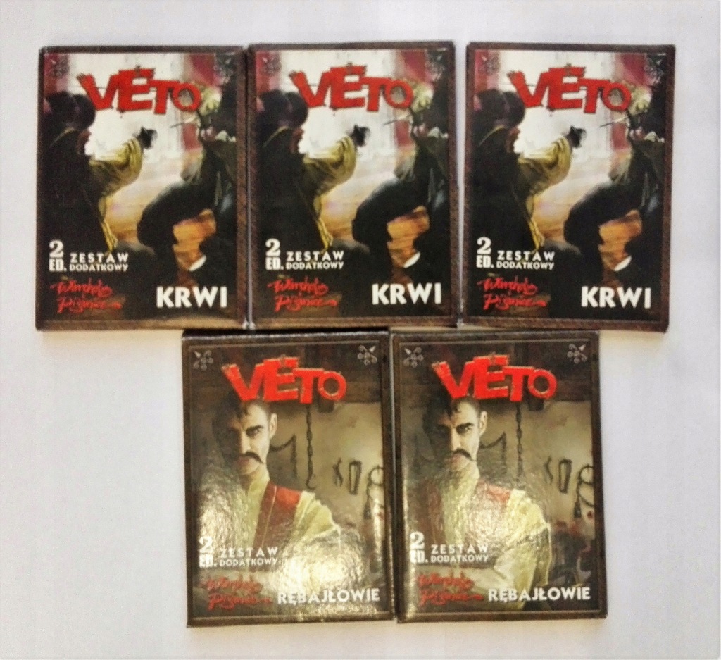 VETO - 56 kart - 5 pakietów - Krwi i Rębajłowie
