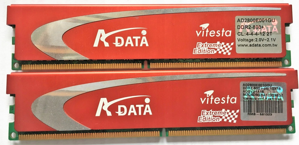 PAMIĘĆ DDR2-800+ ADATA 4GB (2x2GB) AD2800E001GOU