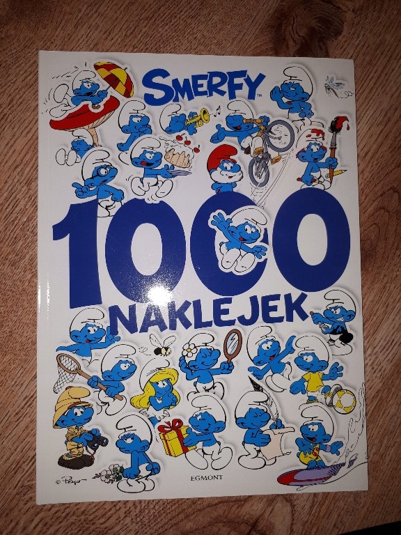 smerfy 1000 naklejek święta Mikołaj