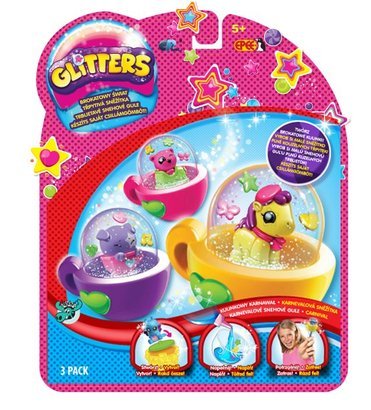 GLITTERS KULINKOWA BIŻUTERIA BROKATOWY ŚWIAT 3 SZT