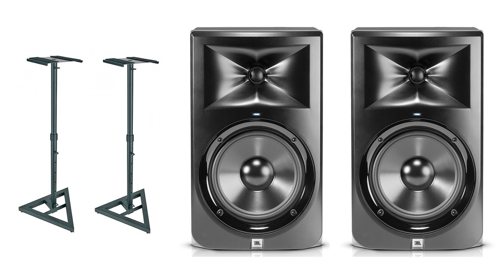 2x JBL LSR 308 Monitor Studyjny 8" + Statywy