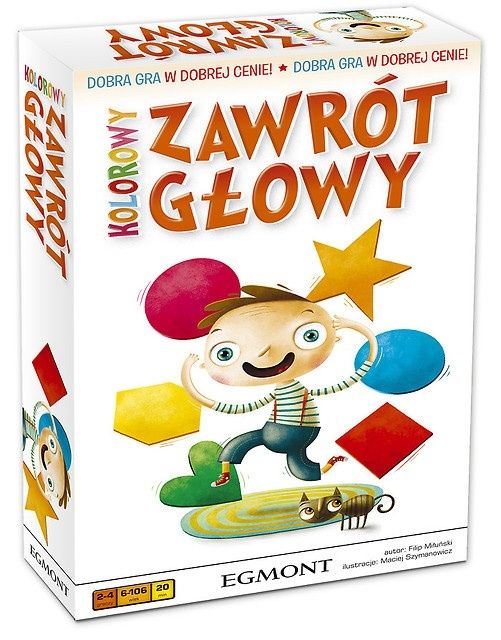 KOLOROWY ZAWRÓT GŁOWY gra planszowa kolory EGMONT
