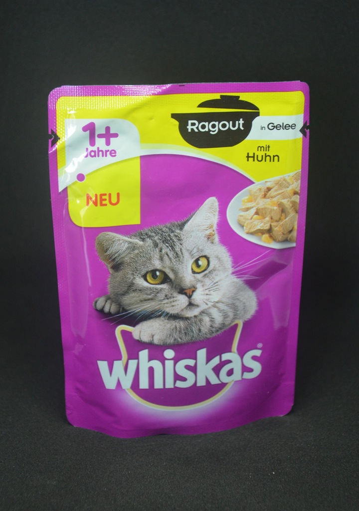 5 saszetek dla kota Whiskas 1+ Ragout (galaretka)