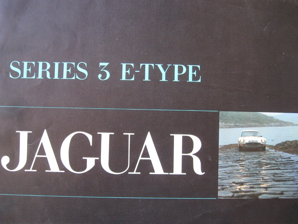Prospekt JAGUAR Series 3 E-type Rok 1965