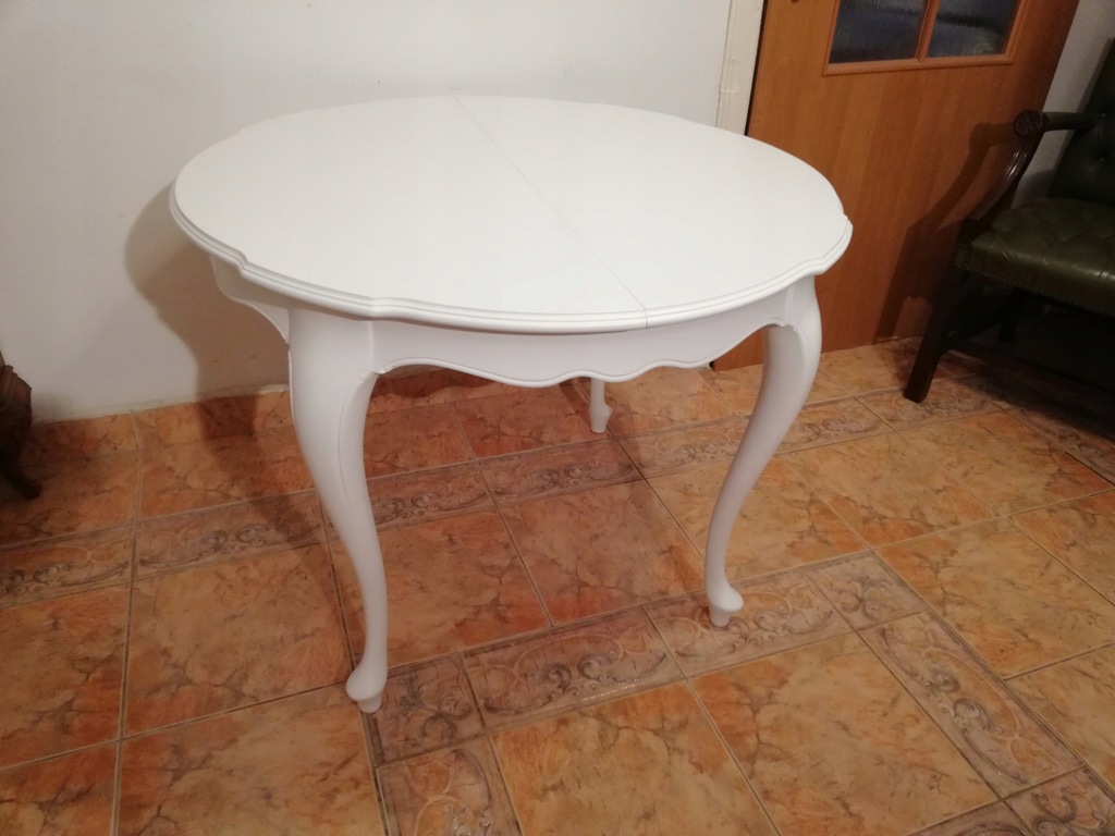 Stół Okrągły Stylowy Warrings Biały 100cm