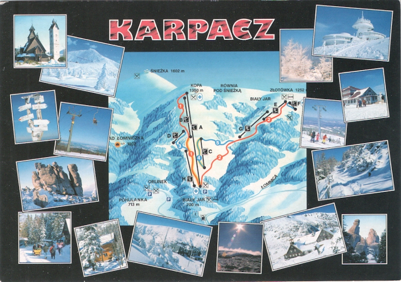KARPACZ - KOPA - WYCIĄG NARCIARSKI - MAPA - 2010R