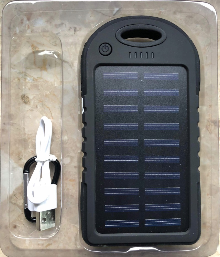 ŁADOWARKA SOLARNA POWERBANK 5000mAh BATERIA POWER 7574485296