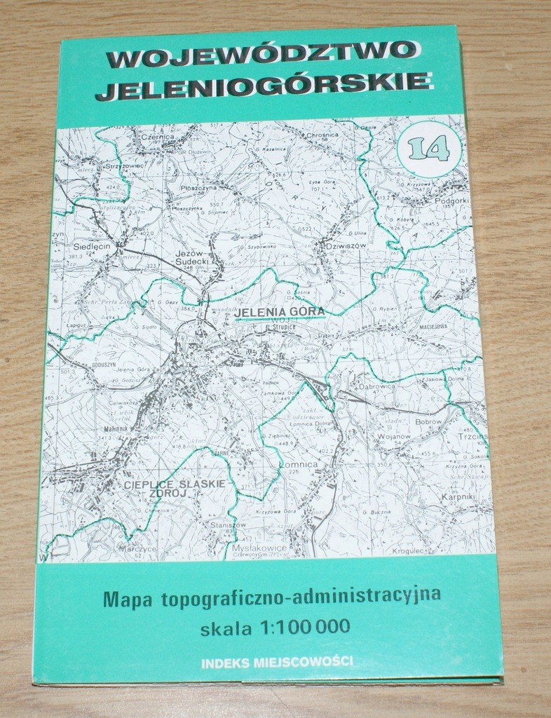 WOJ. JELENIOGÓRSKIE MAPA TOPOGRAFICZNO ADMINISTRAC
