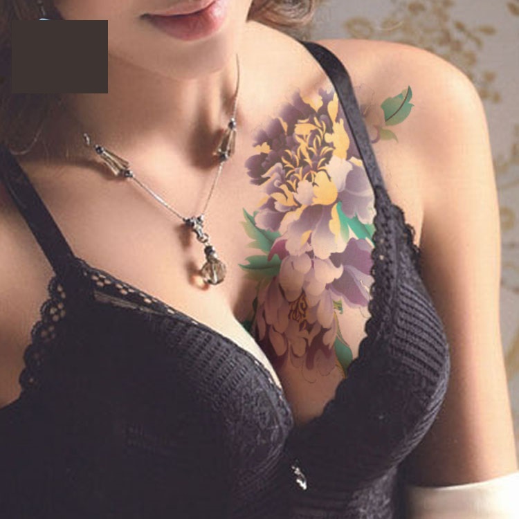 Tatuaz zmywalny - Kwiaty #8