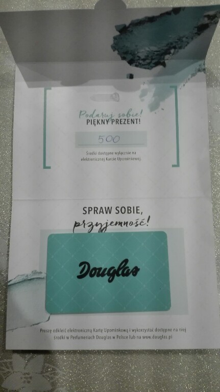 Karta Upominkowa Douglas 500 zł.