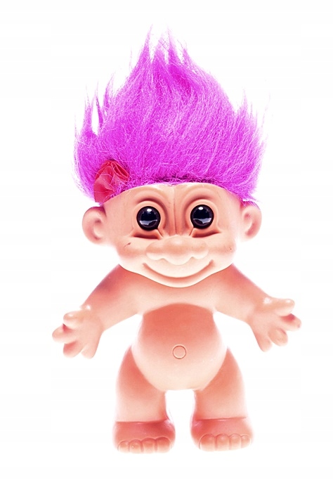 5803-47 ...TROLLE m#b FIGURKA STWOREK ROZOWE WLOSY