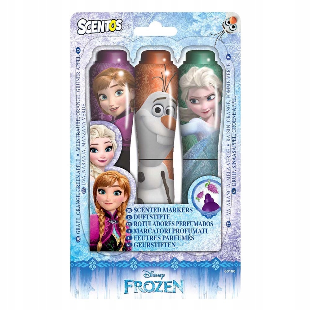 Scentos Pachnące Markery, Frozen Kraina Lodu 3szt