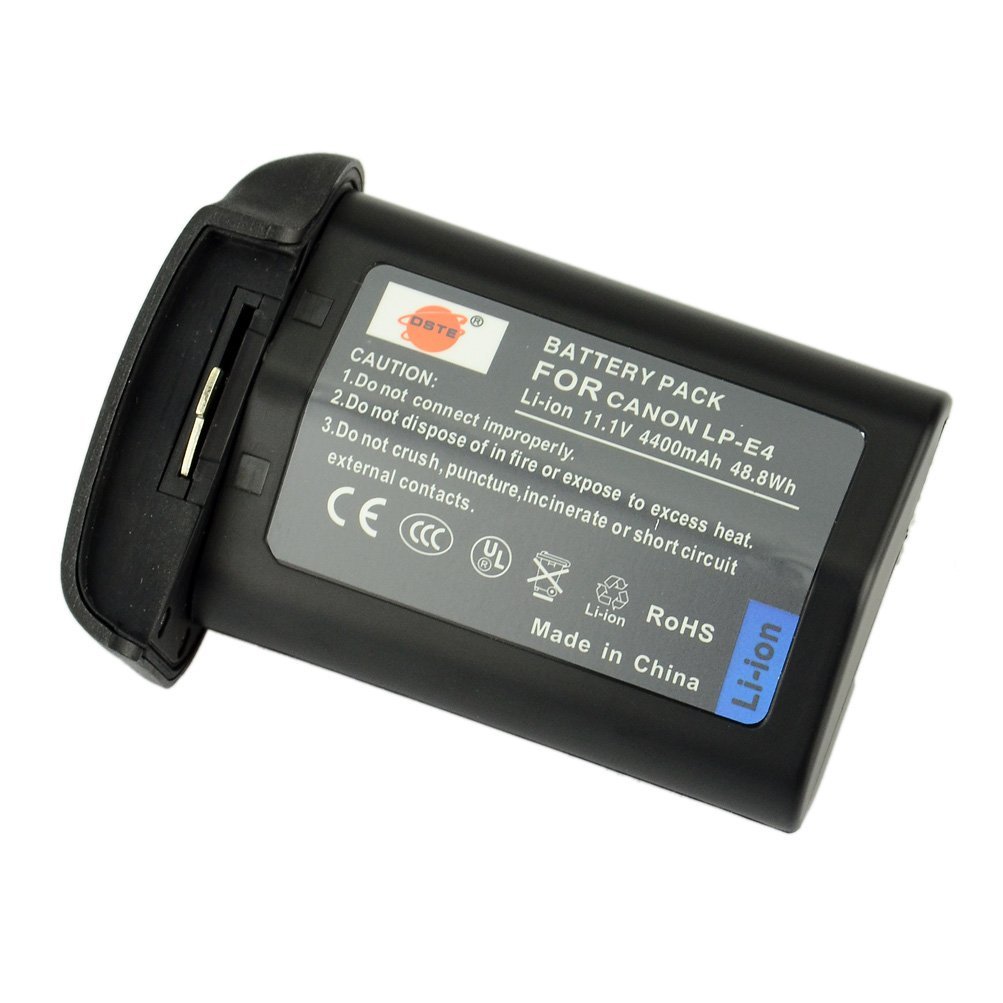 DSTE Bateria do Canon EOS-1D Mark III LP-E4 4400mA