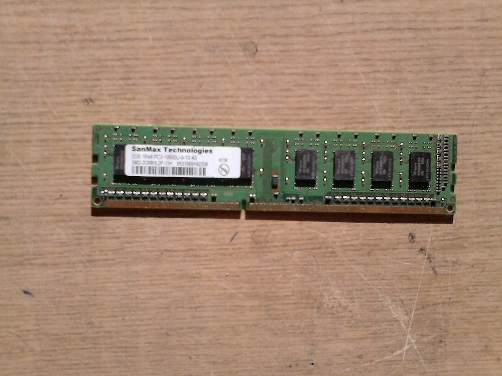 RAM 2GB DDR3 PC3-10600 -9 SanMax