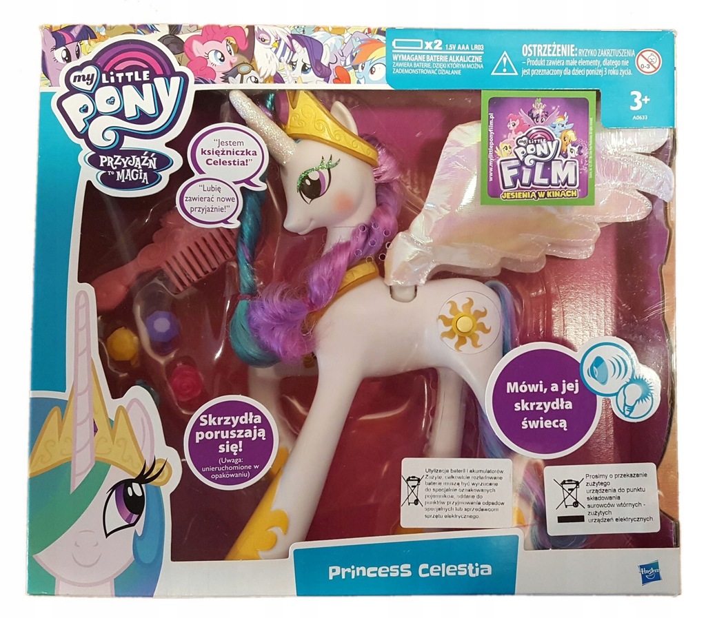 MY LITTLE PONY KSIĘŻNICZKA CELESTIA A0633 MÓWI PL