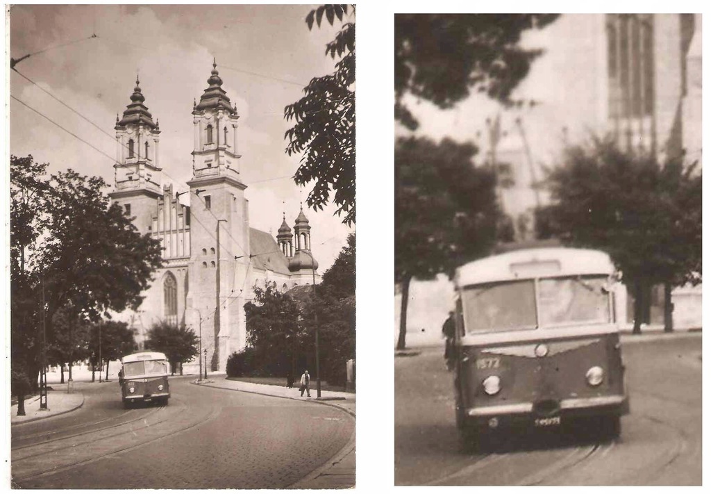 POZNAŃ --- KATEDRA --- TROLEJBUS --- 1961