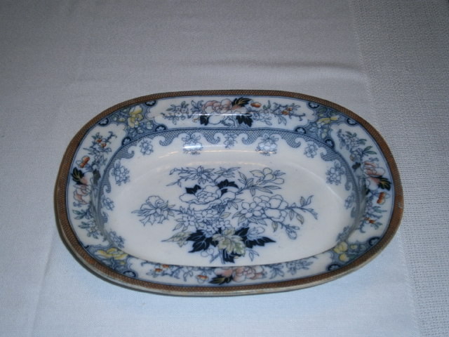 Middlesbrough PATERA FLOW BLUE PEKIN c.1844-1852