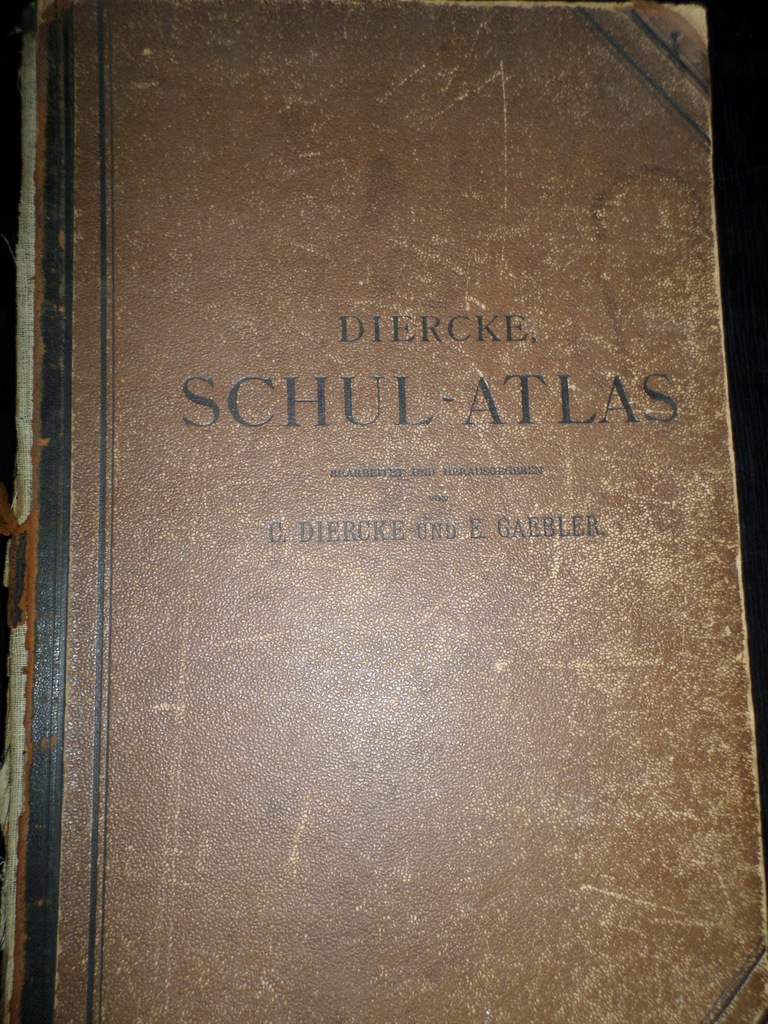 Diercke Schul-Atlas Mapy 1901 niemieckie 154 str.