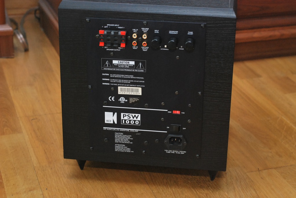 Subwoofer Kef PSW 1000 7260091539 oficjalne archiwum Allegro