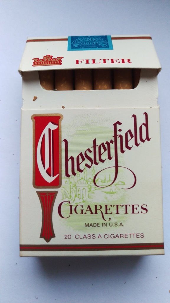 Stare papierosy Chesterfield