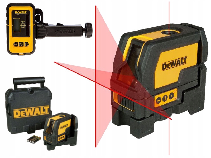 DEWALT DW0822 POZIOMICA LASEROWA + CZUJNIK DE0892