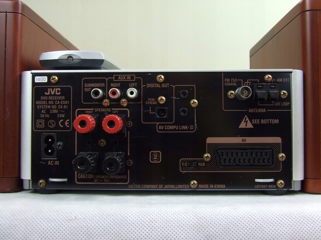 Wieża JVC CAEXA1 /2x30W/DVD/MP3/dts/PILOT 7579195501 oficjalne