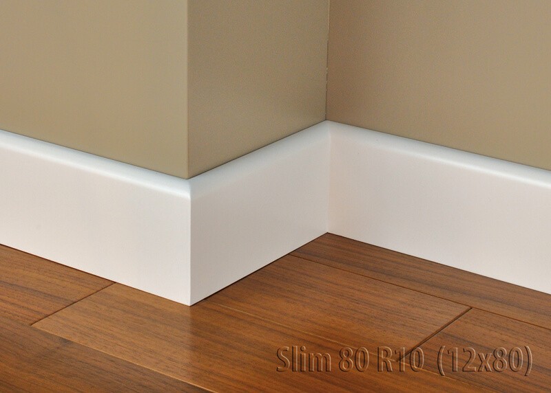 Listwa przypodłogowa mdf biała Slim 80 R10 Lagrus