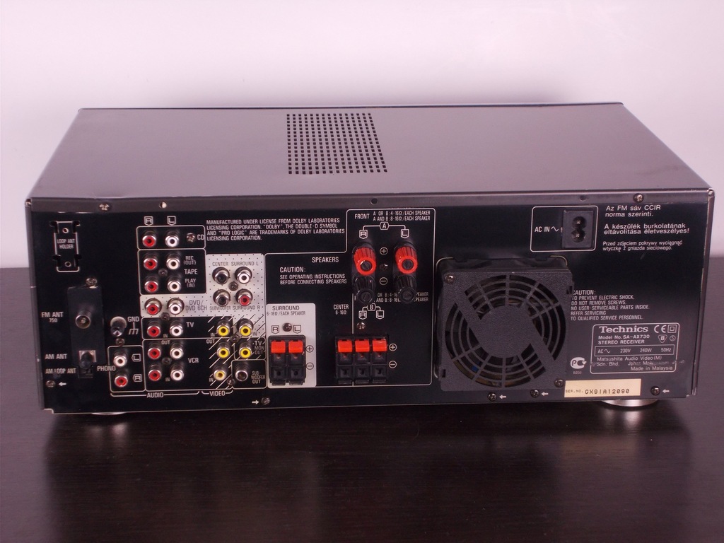 Купить Technics SA-AX730 — стереоресивер с AV-управлением OD1ZL: отзывы, фото, характеристики в интерне-магазине Aredi.ru