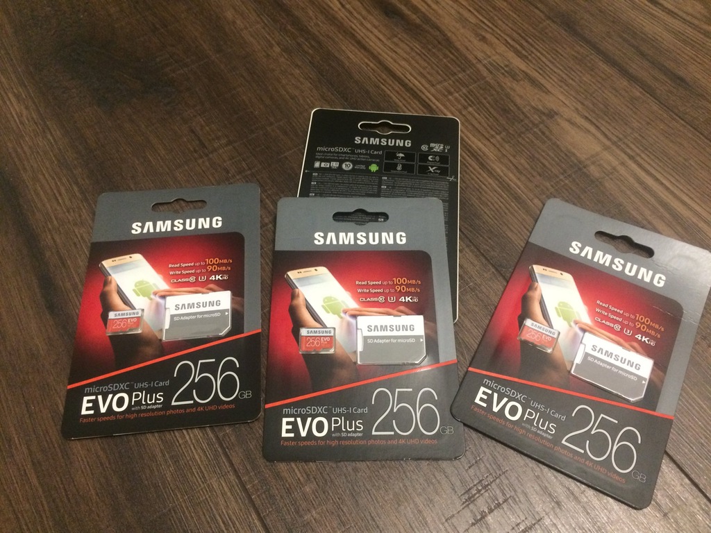 Samsung Evo Plus micro 256GB SDXC UHS-I U3 100Mb/s