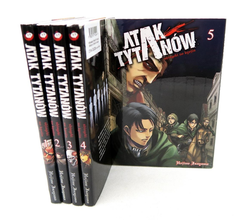 MANGA Atak Tytanów Attack on Titan ZESTAW 1-5
