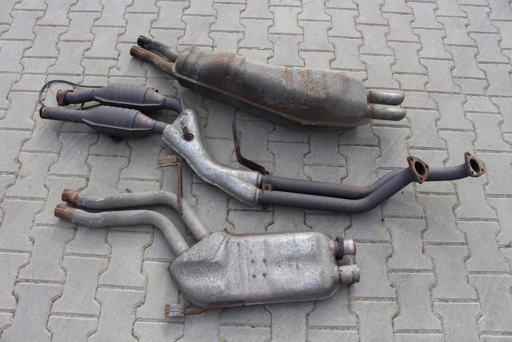 KOMPLETNY WYDECH KONCOWY SRODKOWY BMW E34 525 M50